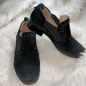 Montana Black Suede Leather Shoes / Flats Casual or Dress Slip On Women’s Size 7
